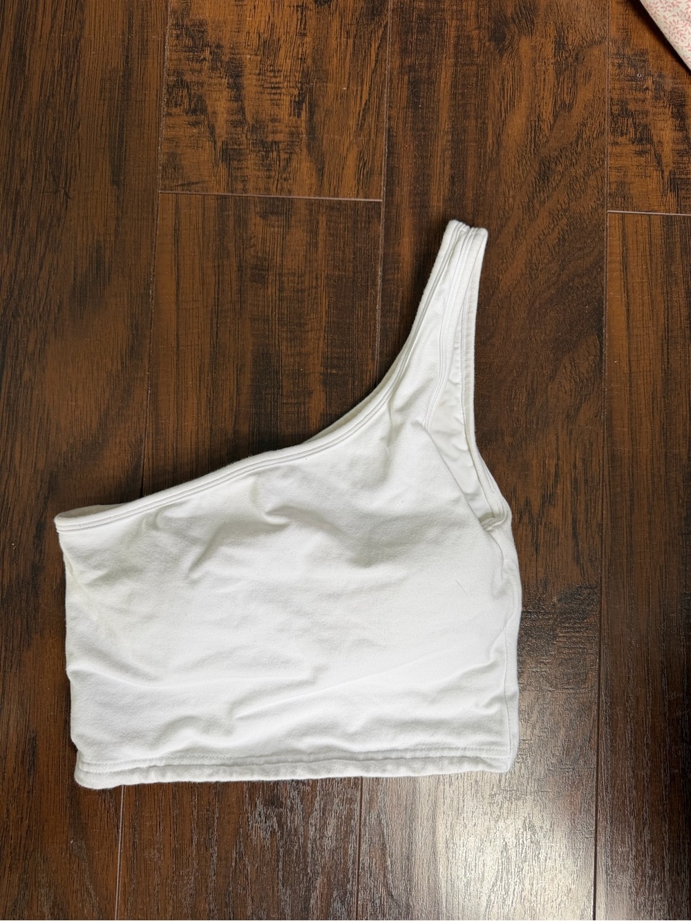 White Crop Top W/Cups built in